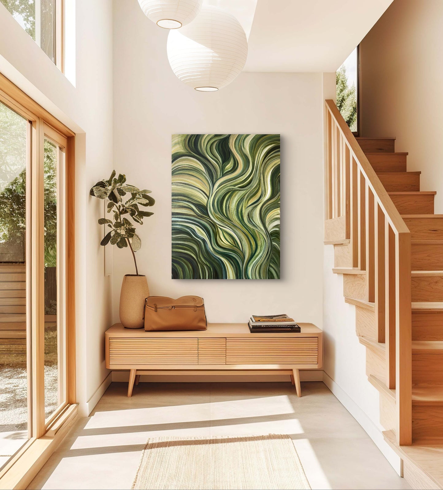 Verde Uno Original Painting