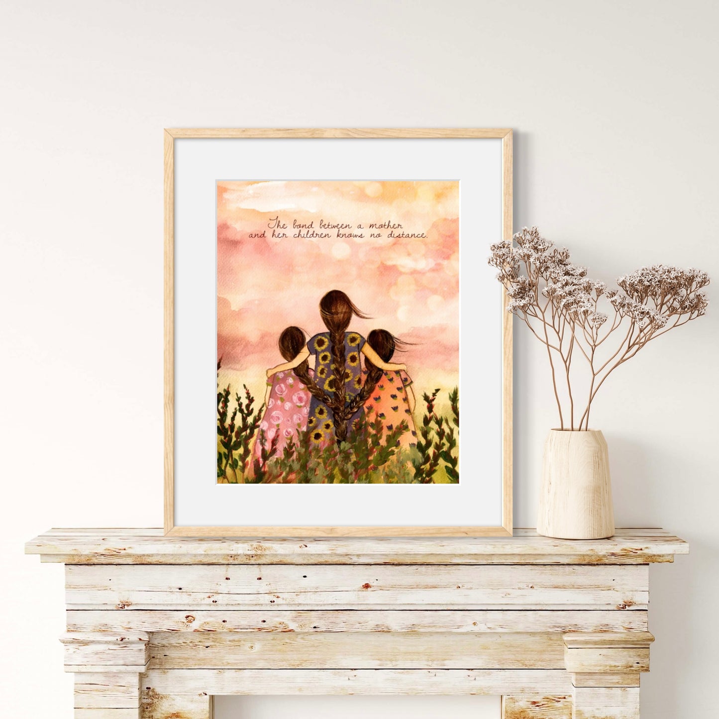 Sunflower Print with Custom Quote