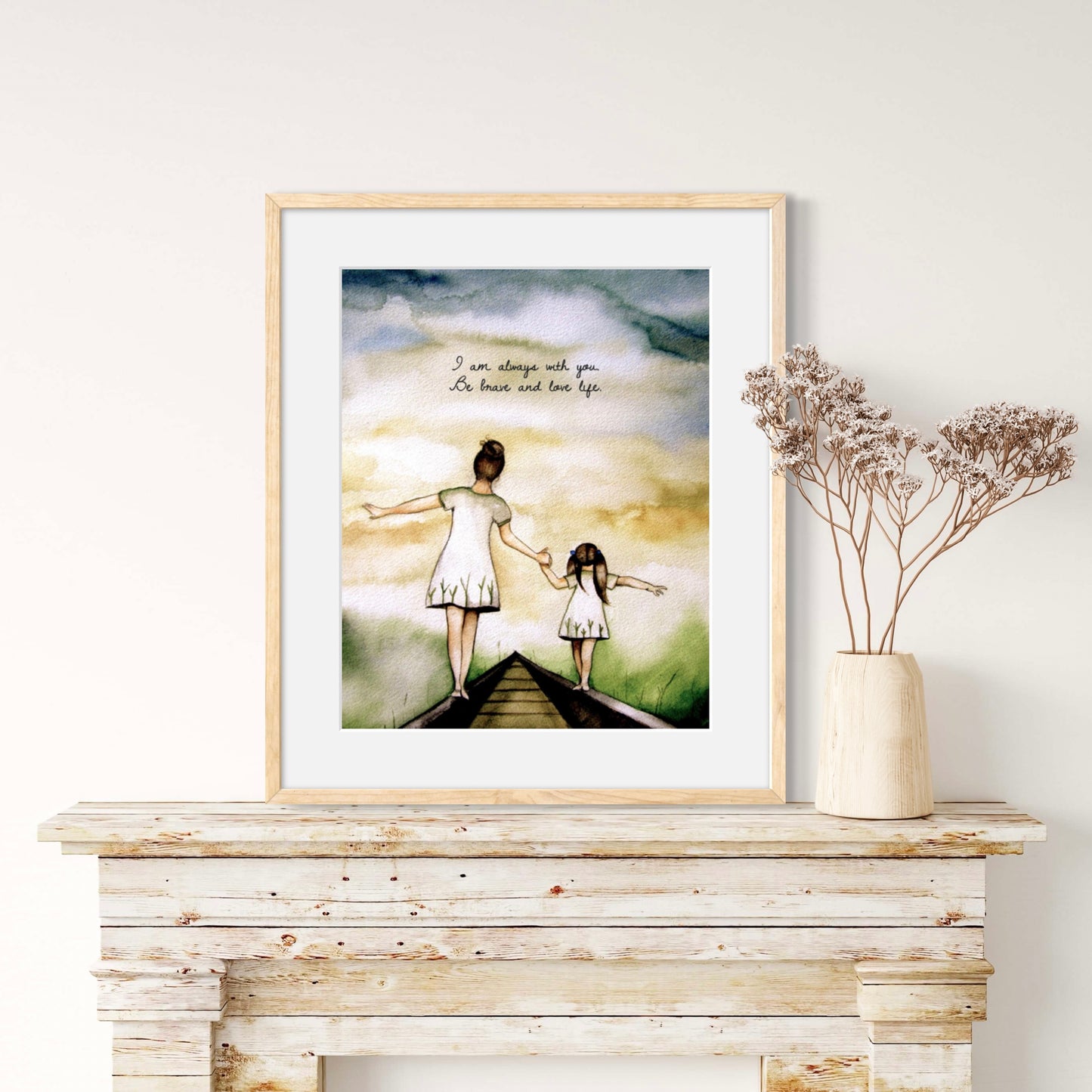 Life's Tracks Print with Custom Quote