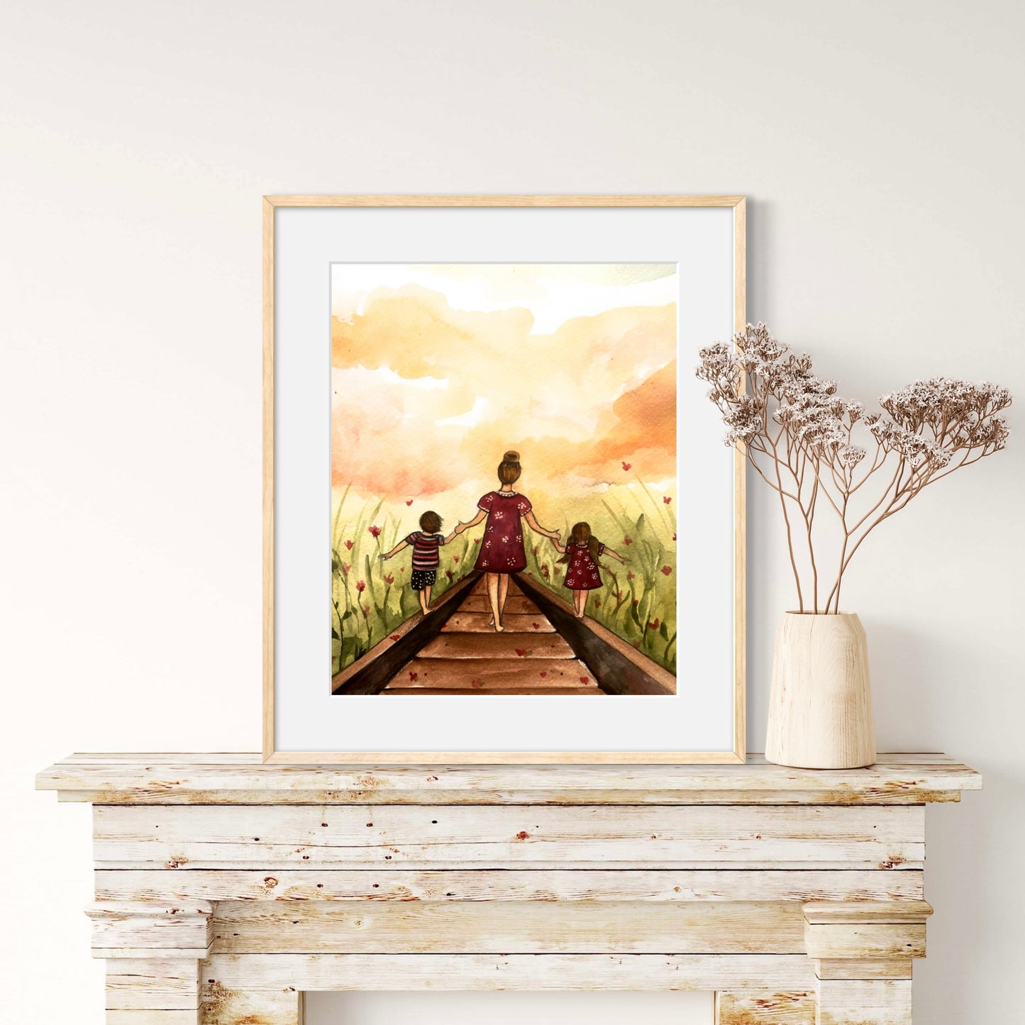 Life's Tracks Print with Custom Quote