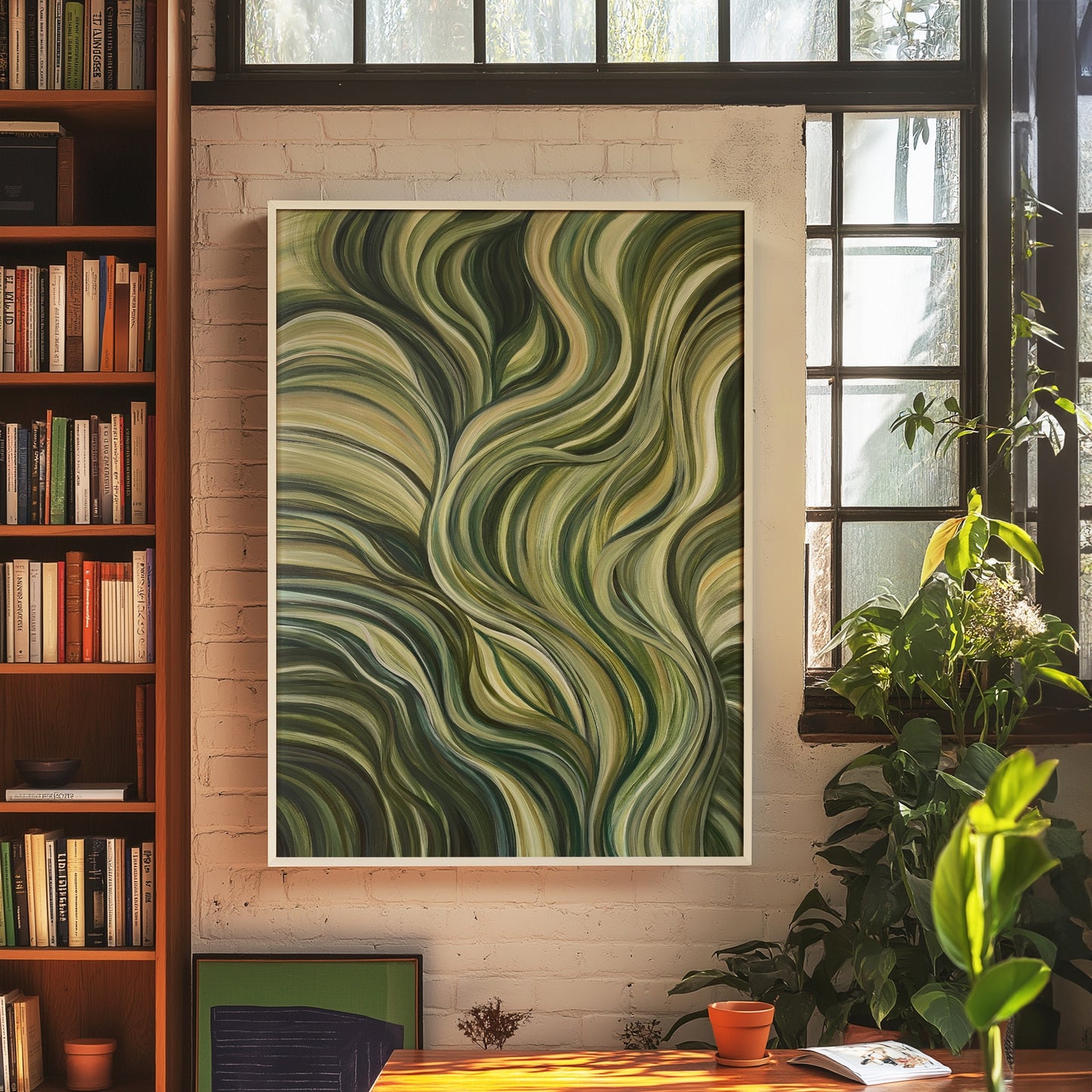 Verde Uno Original Painting